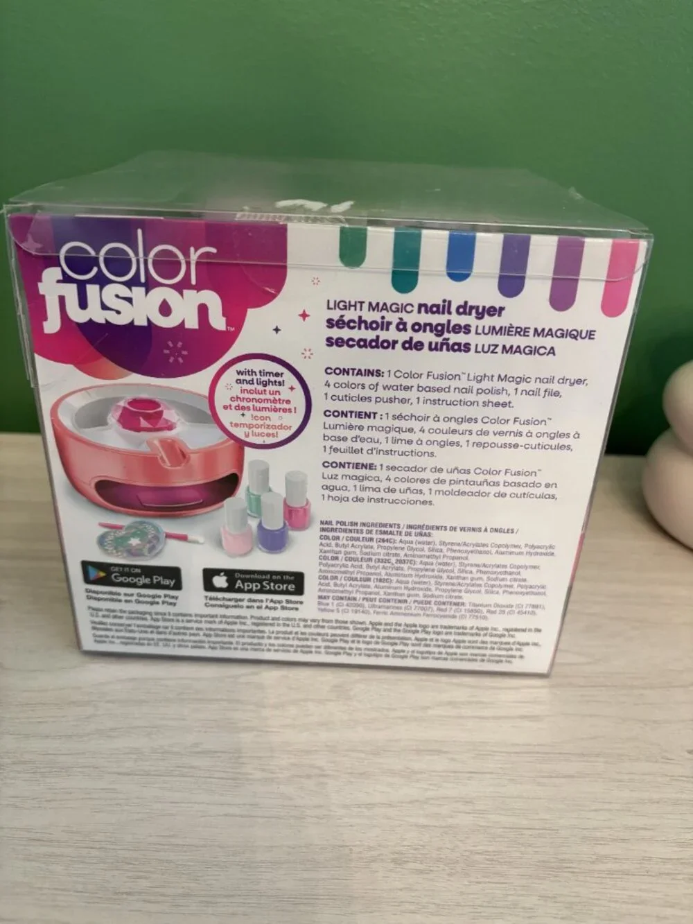Color Fusion Girls nail polish set & dryer